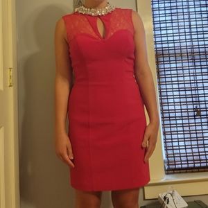 Red cocktail dress
